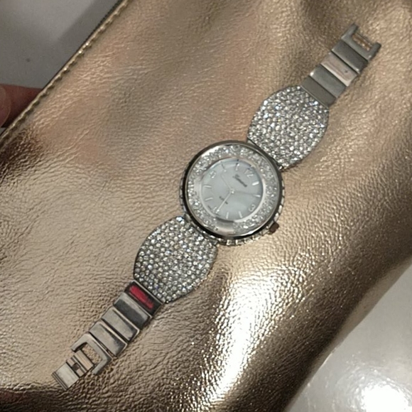 Geneva  Women's Rhinestone  Watch - Picture 2 of 5